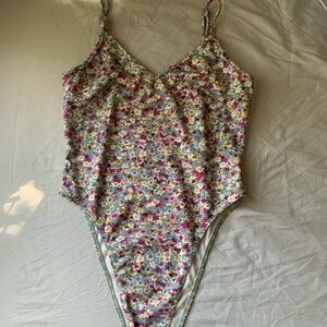 Colorful Floral Bodysuit | S